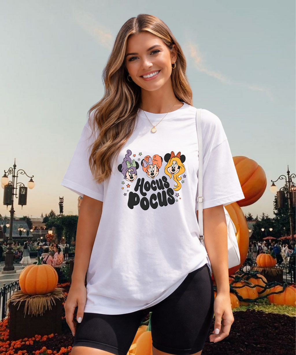 Minnie Hocus Pocus - Tshirt/Sweatshirt - White/Pink