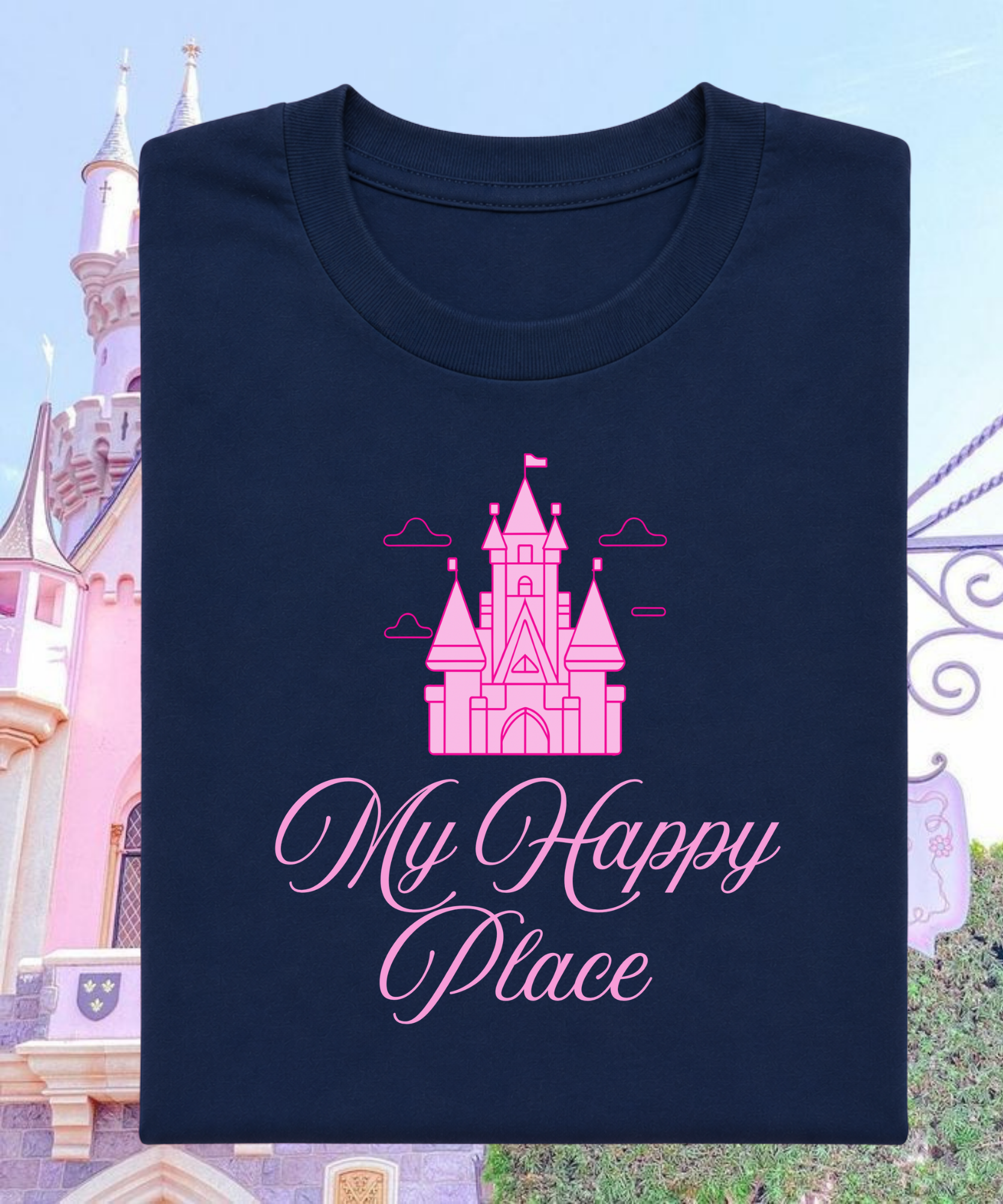 My Happy Place Exclusive - Tshirt/Sweatshirt - White/Navy/Black
