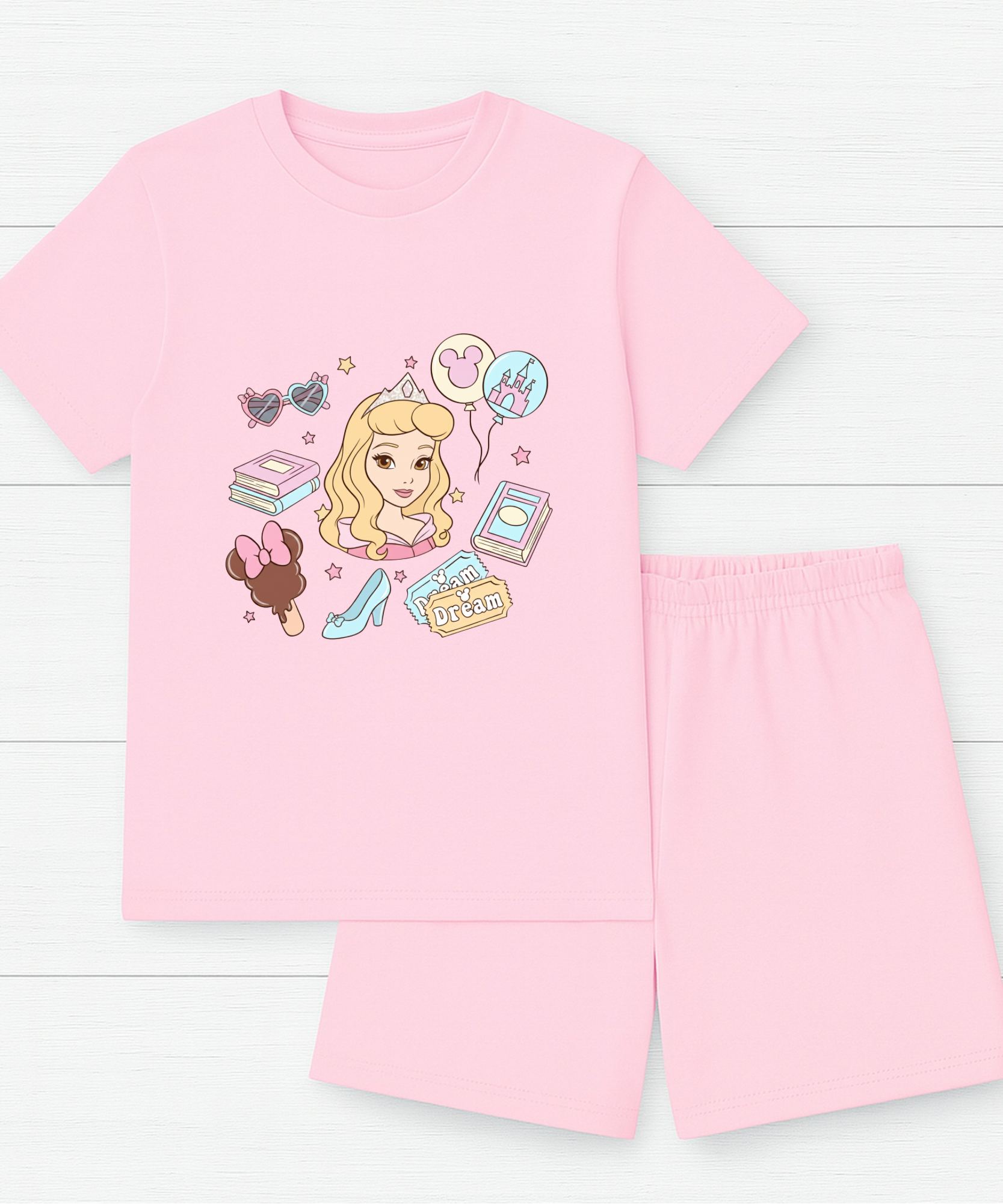Princess Aurora Shorts & Tshirt