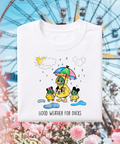 Good Weather For Ducks Exclusive - Tshirt/Sweatshirt - White/Pink/Blue