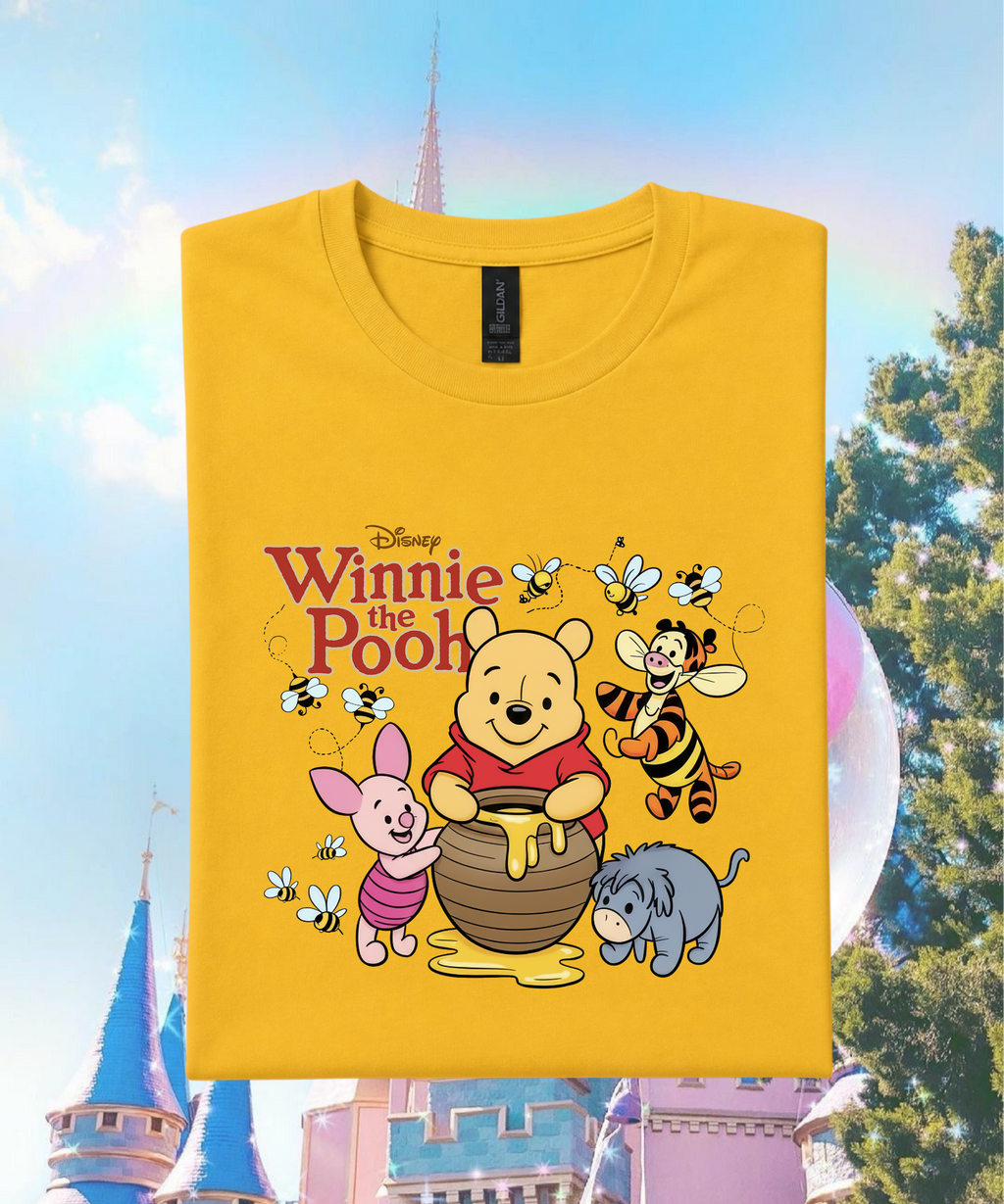 Pooh & Friends Classic - Tshirt - White/Daisy Yellow/Pink/Red