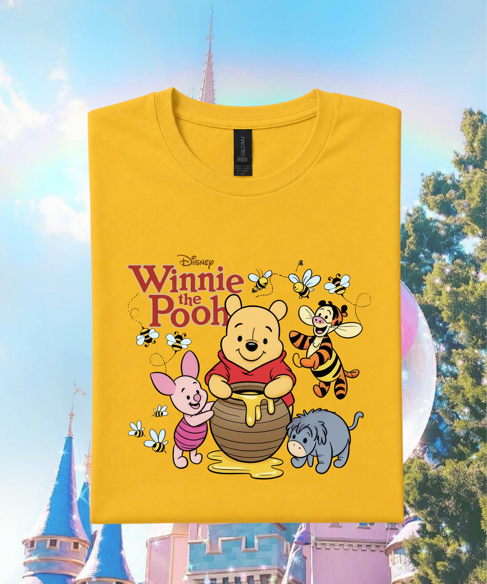 Pooh & Friends Classic - Tshirt - White/Daisy Yellow/Pink/Red