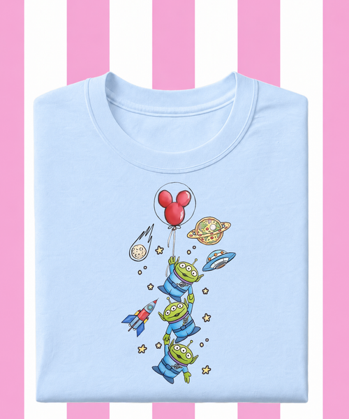 Aliens Balloon - T-shirt