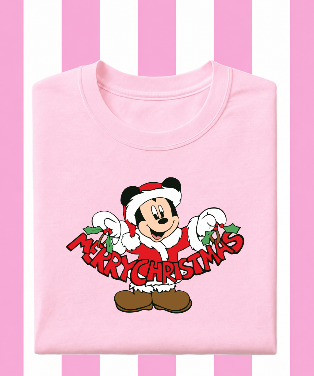 Merry Christmas Mickey - Tshirt