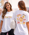 Pooh Double Sided Coquette - Tshirt - White/Pink