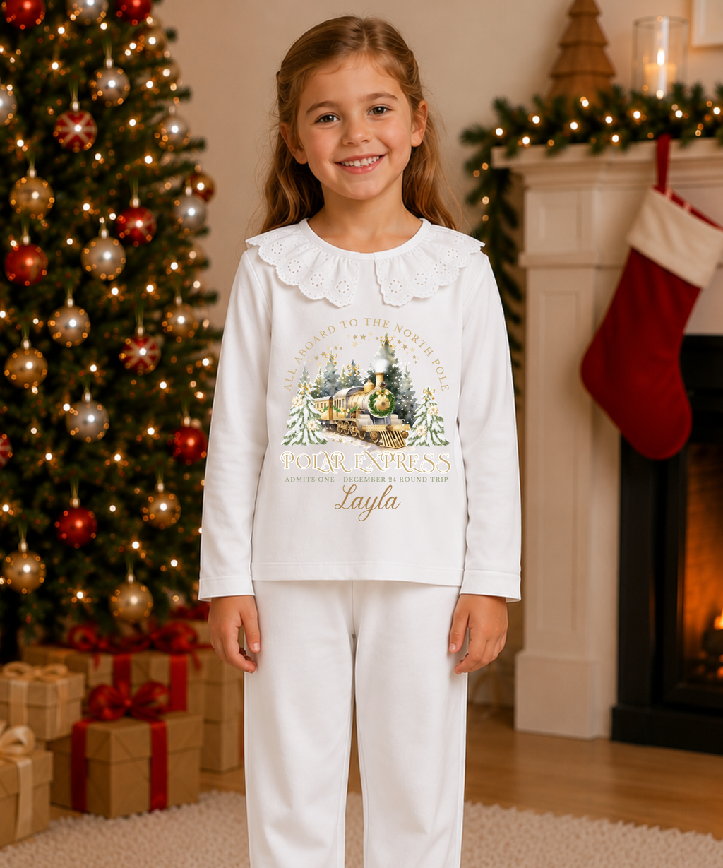 Children’s Personalised Polar Express Pyjamas