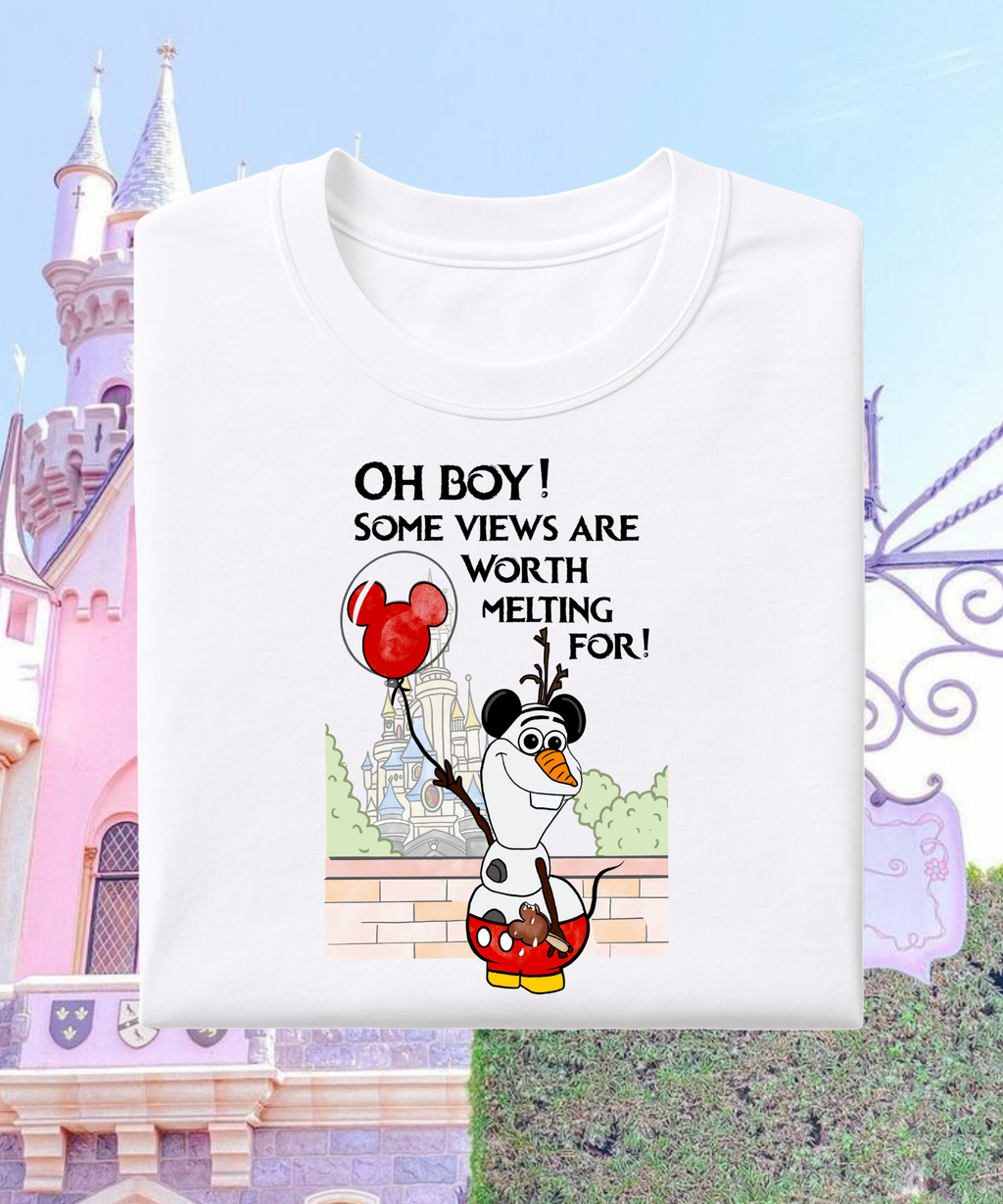 Oh boy! Olaf Exclusive - Tshirt - White/Pink