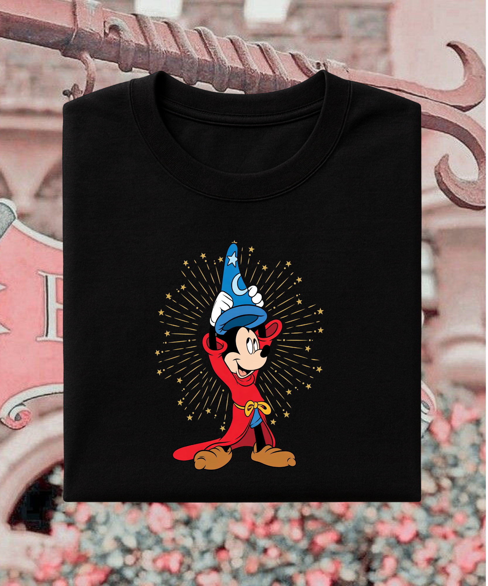 Sorcerer Mouse Hat - Tshirt - Black/White
