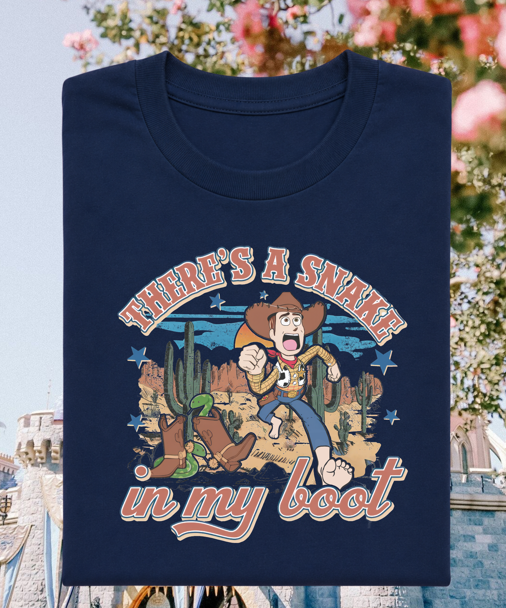 There’s A Snake In My Boot - Tshirt - White/Navy/Black/Sand