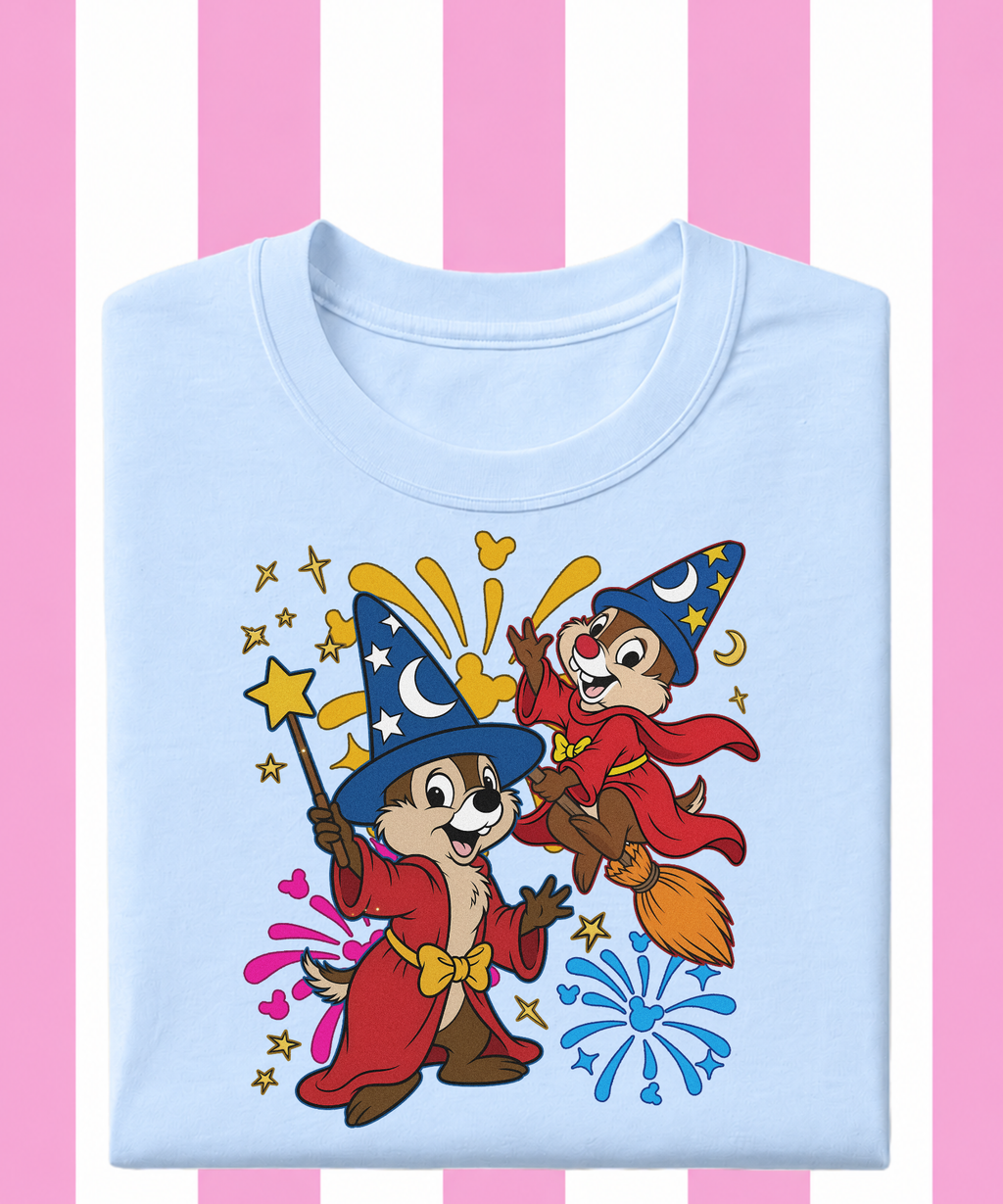 Chip & Dale Sorcerer - Tshirt
