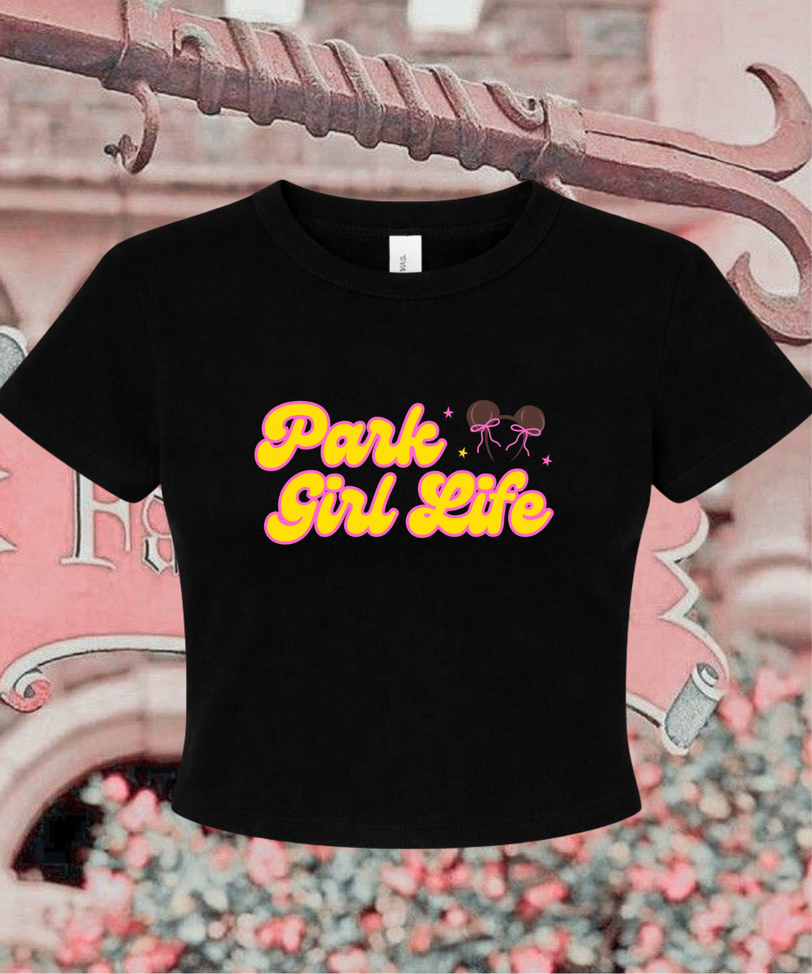 Park Girl Life Exclusive - Cropped Tee/Cropped Vest - White/Black