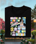 Main Street Pastels - Tshirt - White/Pink/Blue/Black
