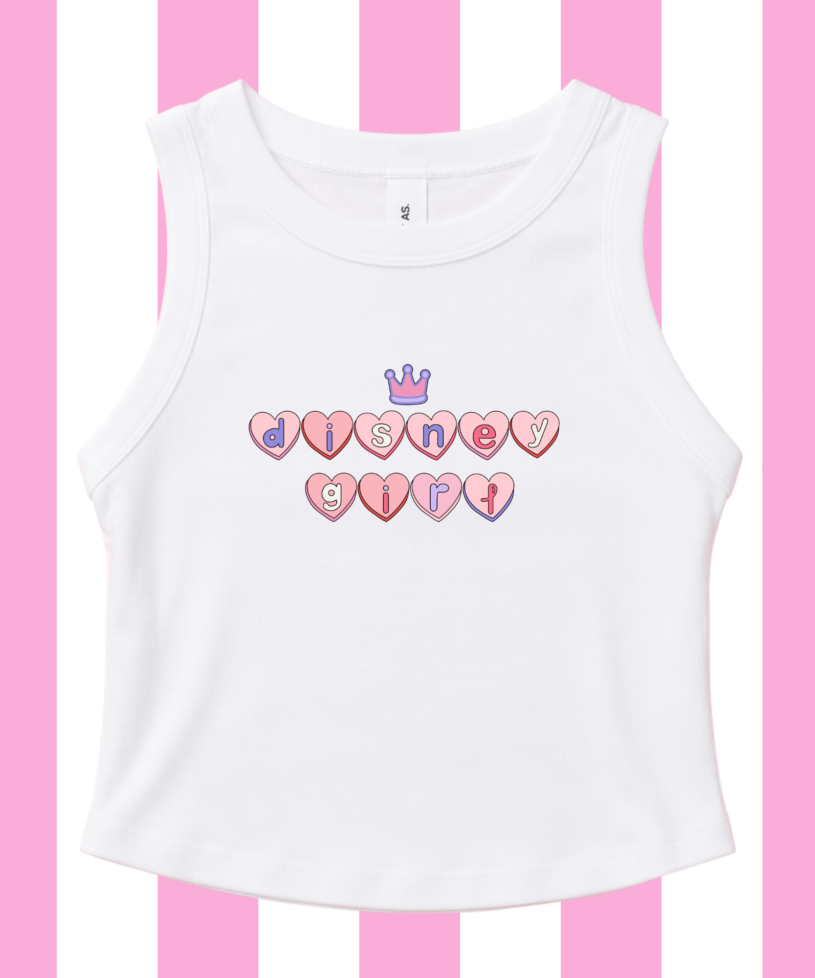DNY Girl Heart Letters Exclusive - Cropped Tee/Cropped Vest
