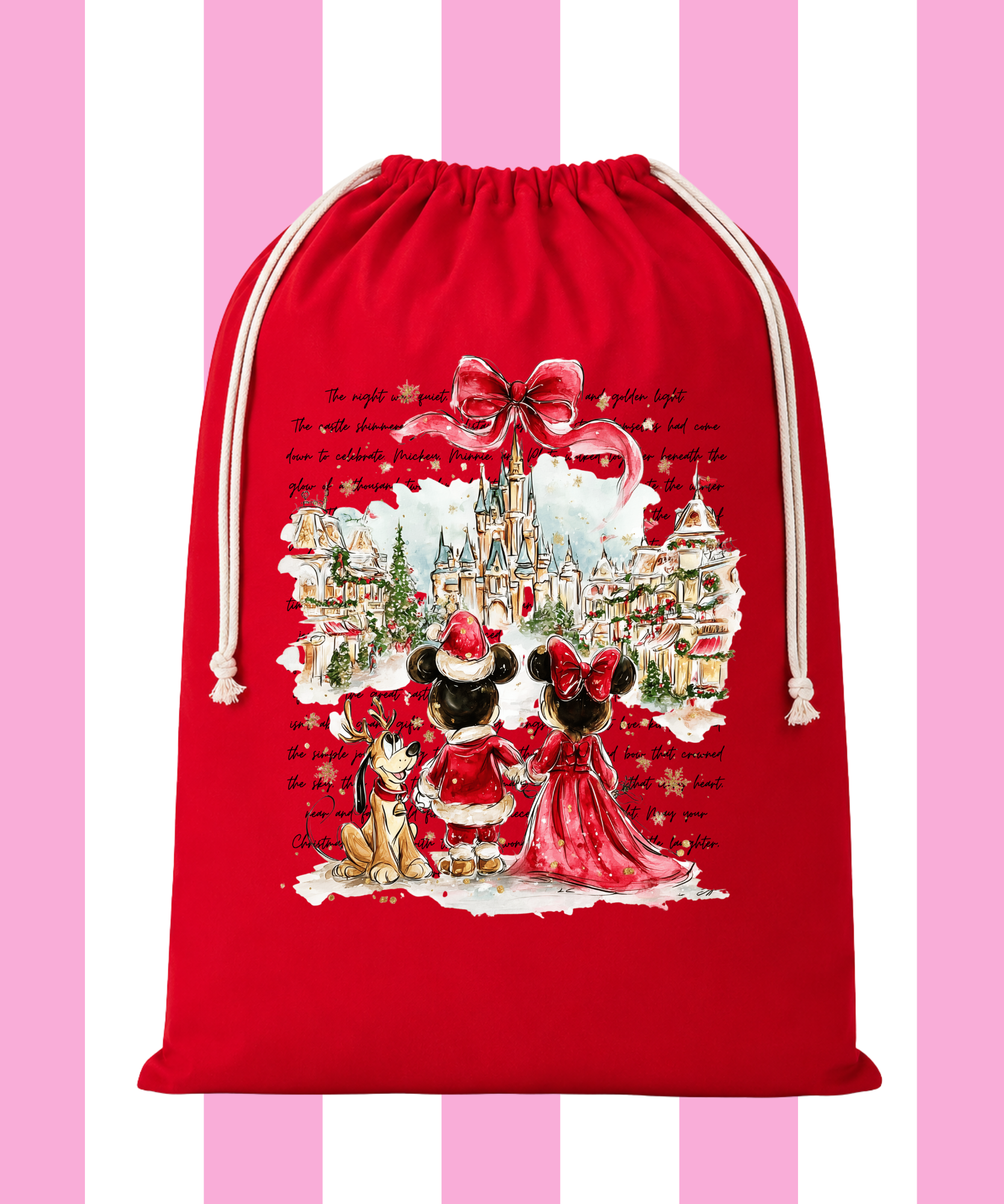 Minnie & Mickey Vintage Santa Sack