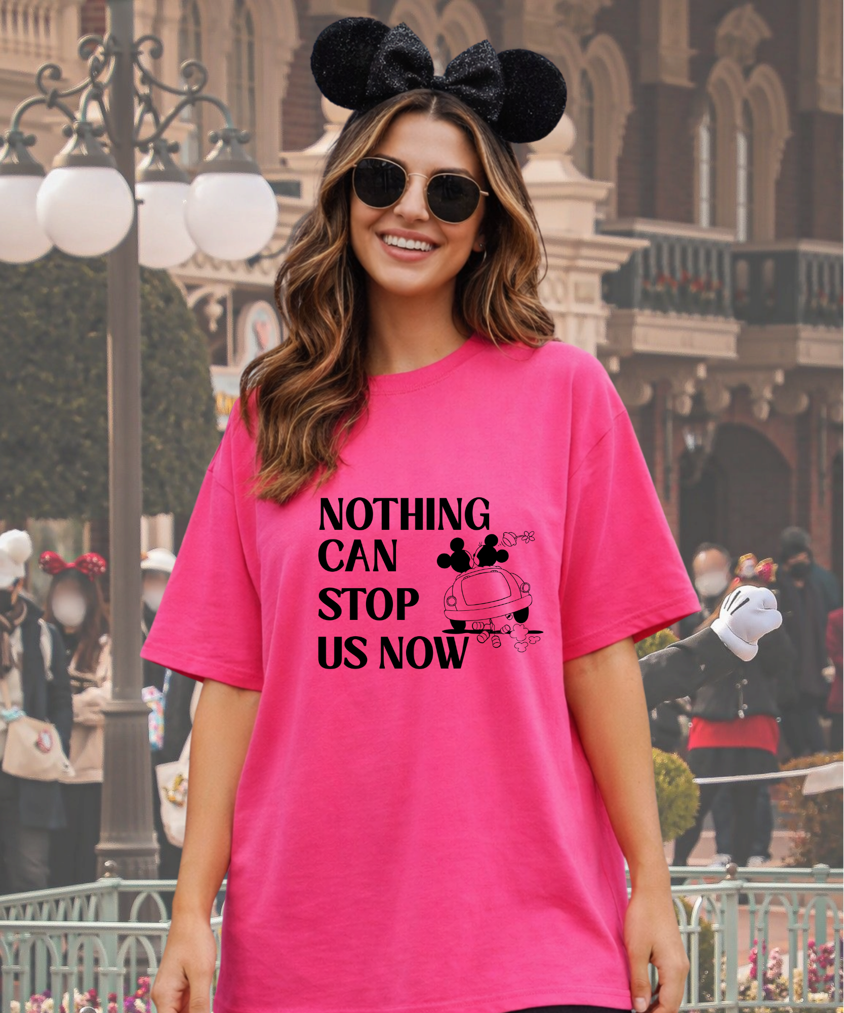 Nothing Can Stop Us Now - Tshirt - Hot pink/Sand/Blue/Light Pink
