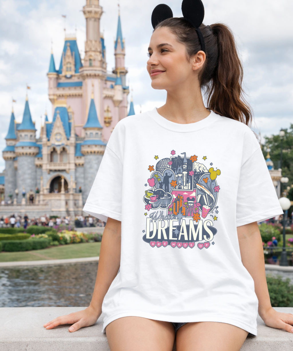 Dreams - Tshirt/Sweatshirt - White/Pink/Blue