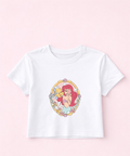Ariel & Flounder - Cropped Tee/Cropped Vest - White