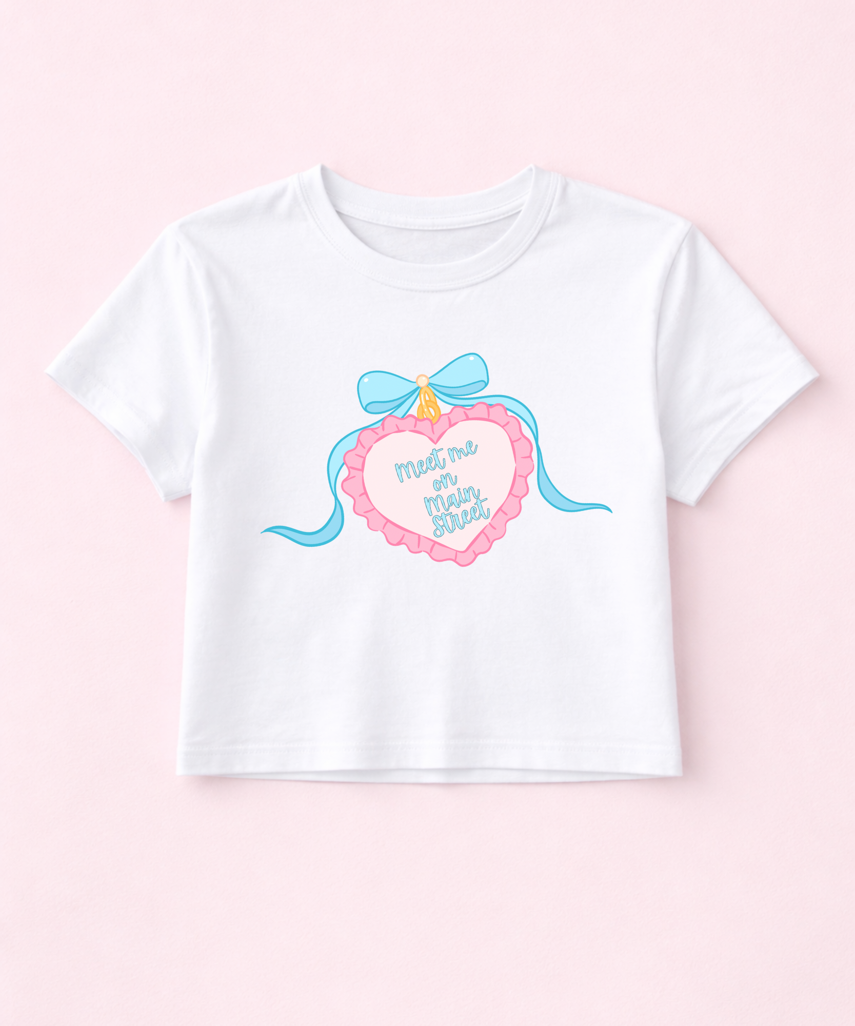 MS Locket Cropped Tee - Exclusive design