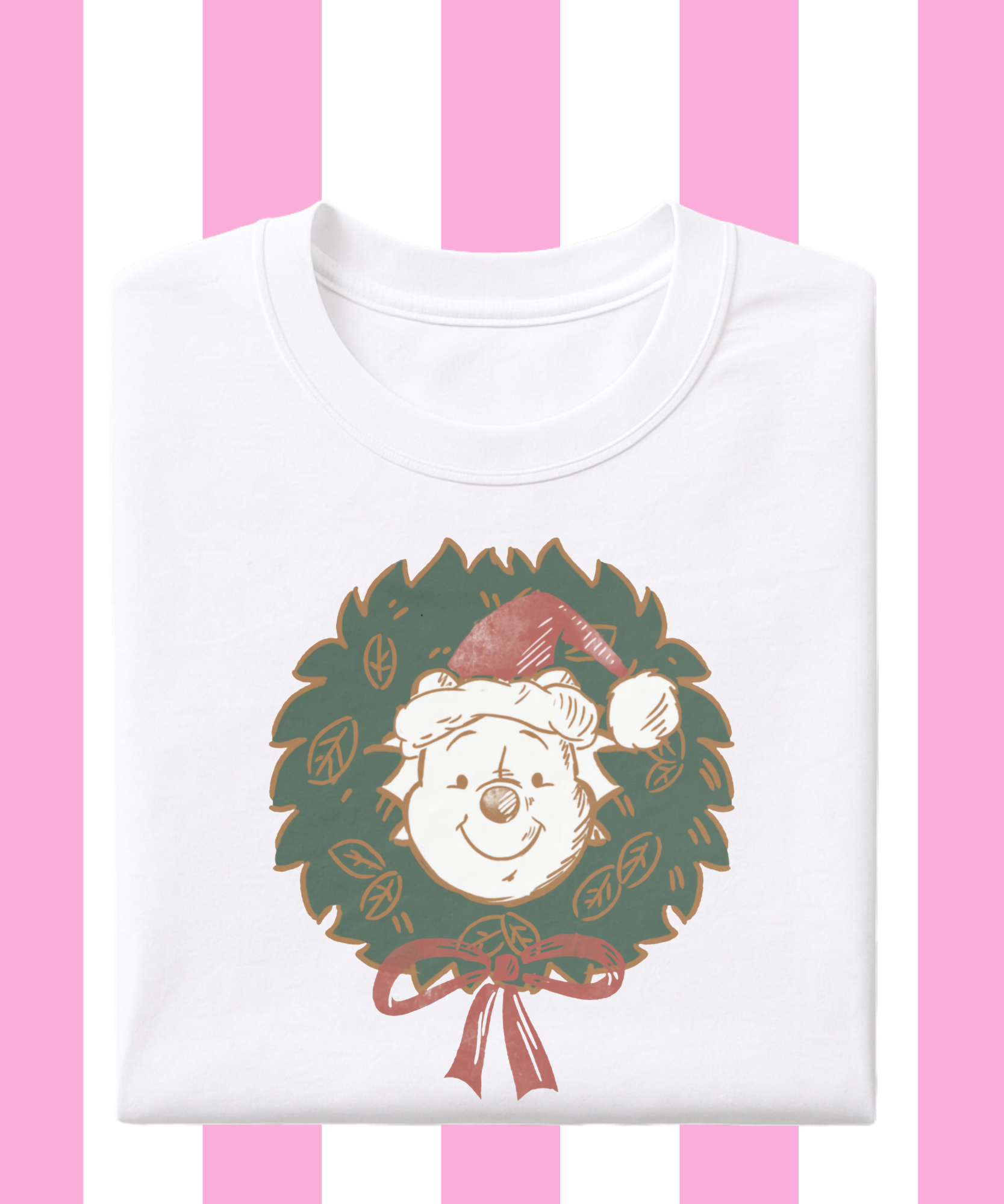 Pooh Wreath - Tshirt/Sweatshirt