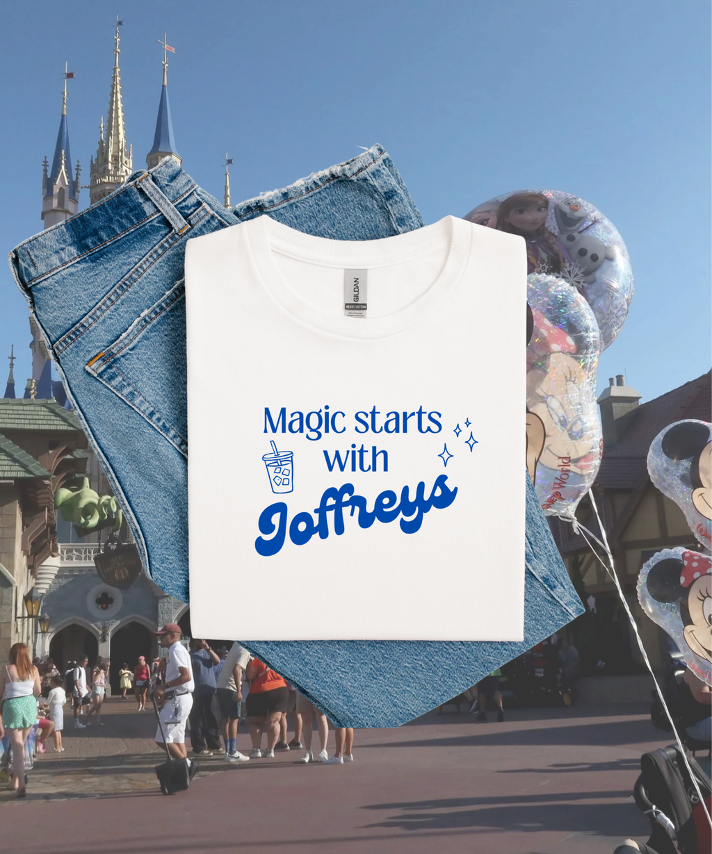 Magic Starts With Joffreys Exclusive - Tshirt/Sweatshirt - White/Pink/Blue