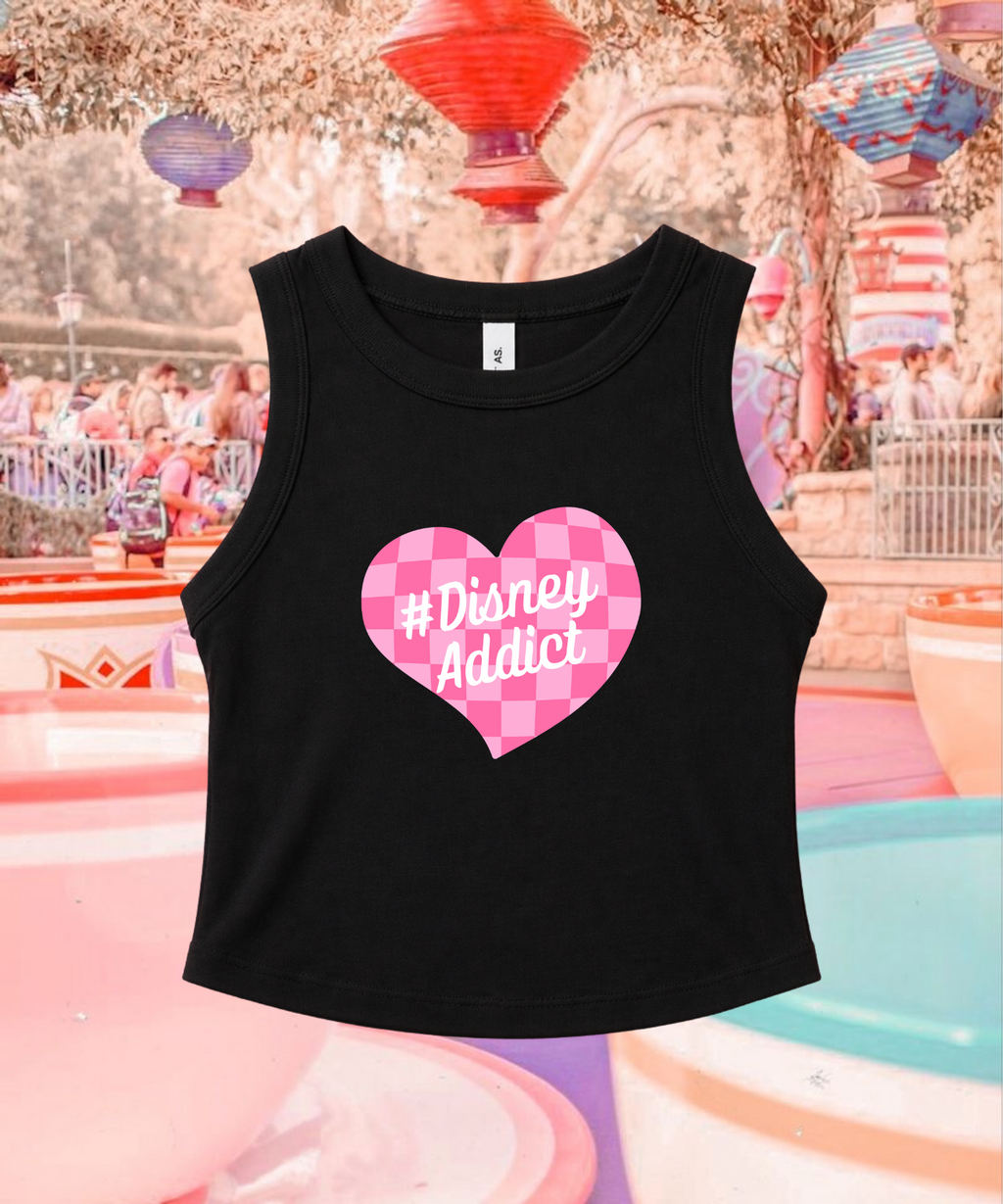 #DNY Addict Exclusive - Cropped Tee/Cropped Vest - Black/White
