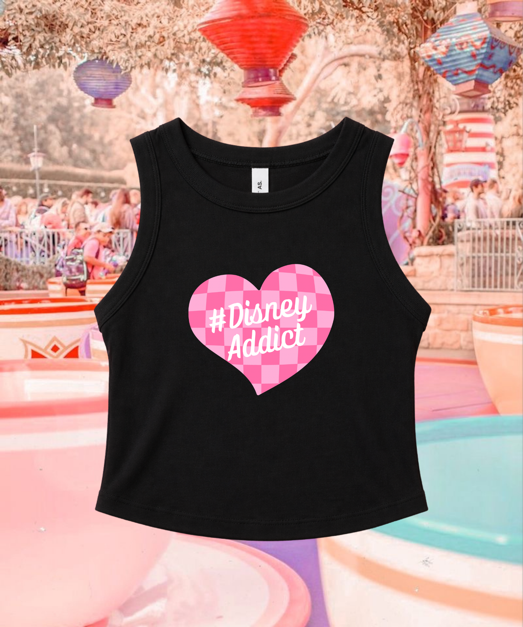 #DNY Addict Exclusive - Cropped Tee/Cropped Vest - Black/White