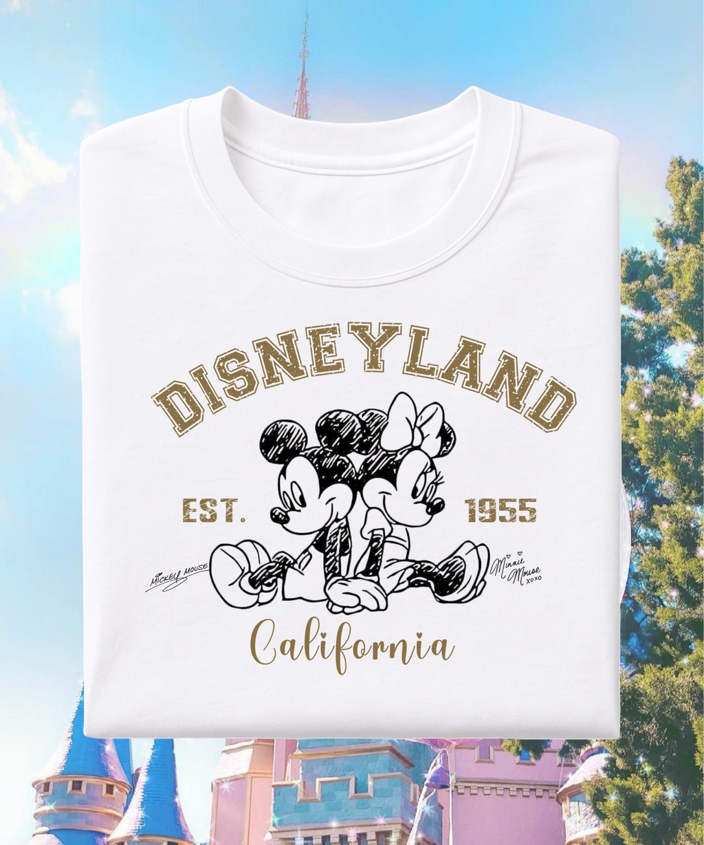 California Mouse - Tshirt/Sweatshirt - White/Pink