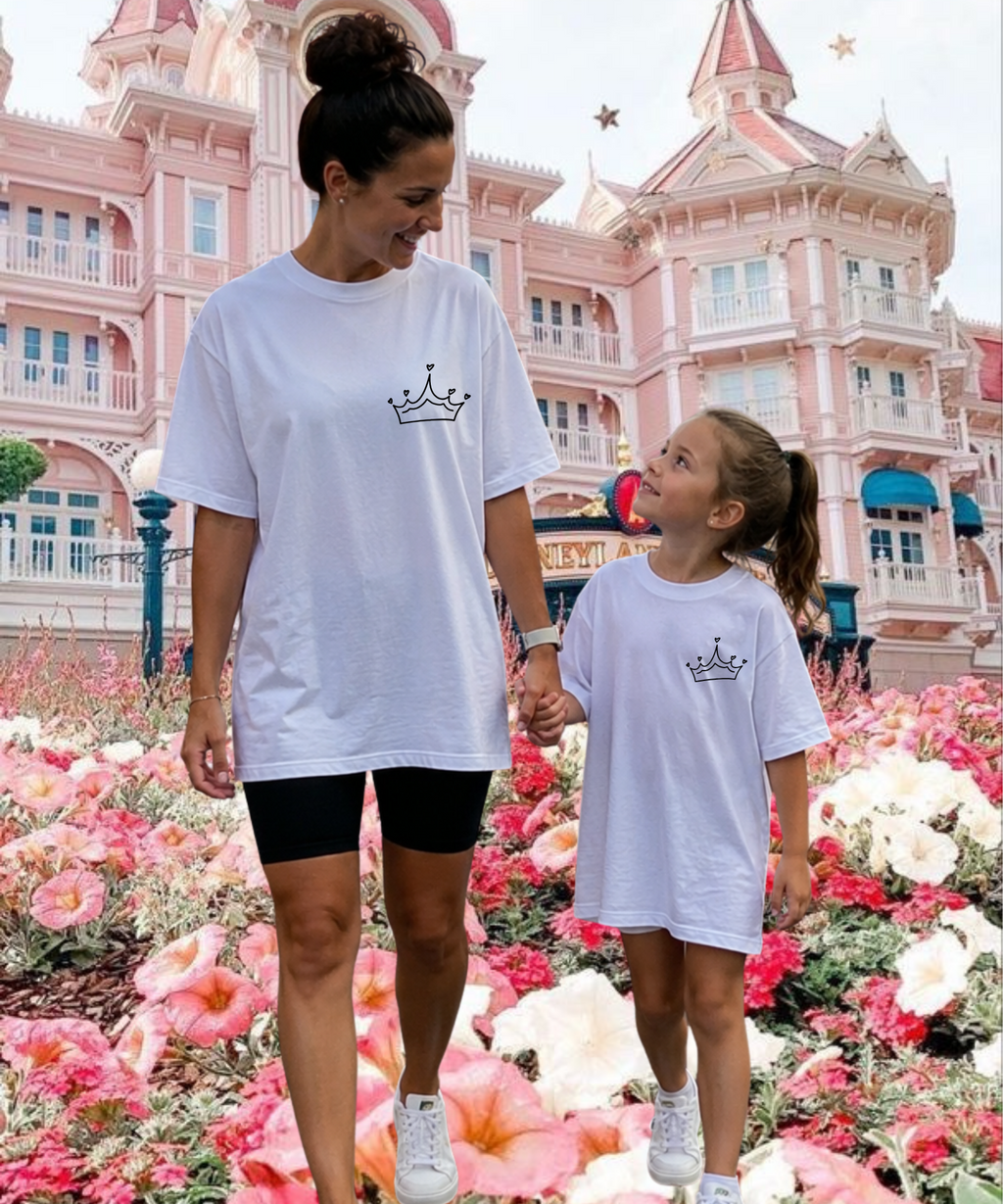 Princess Club Exclusive - Double Sided Tshirt/Sweatshirt - White/Pink