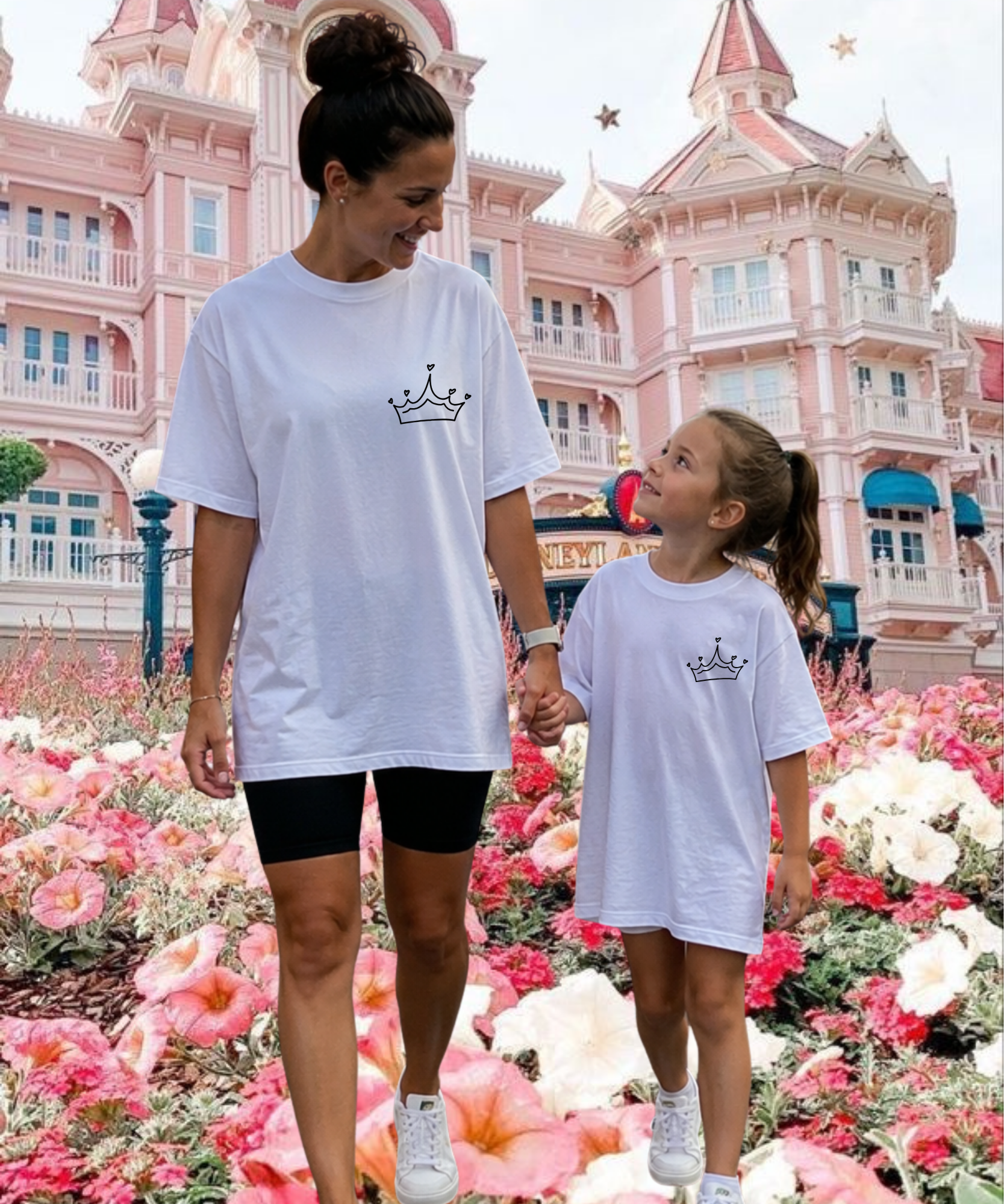Princess Club Exclusive - Double Sided Tshirt/Sweatshirt - White/Pink