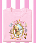 Pooh Floral Frame - Tshirt