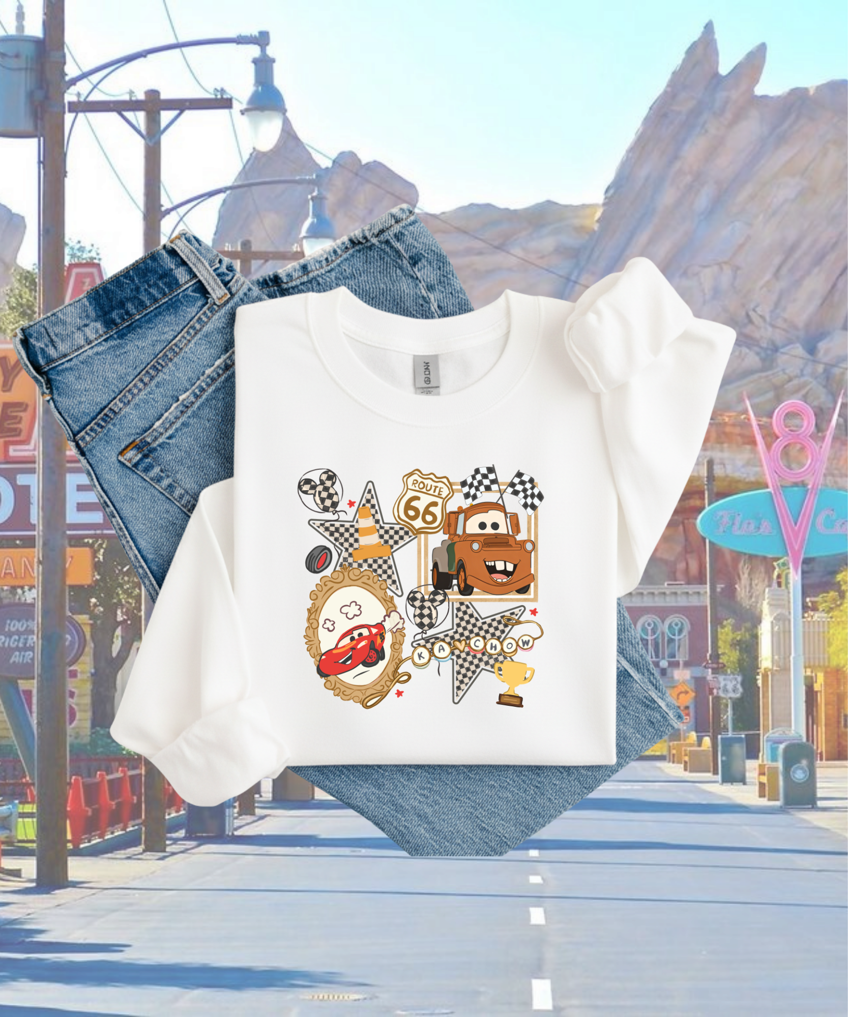 Route 66 Ka Chow - Tshirt/Sweatshirt - White
