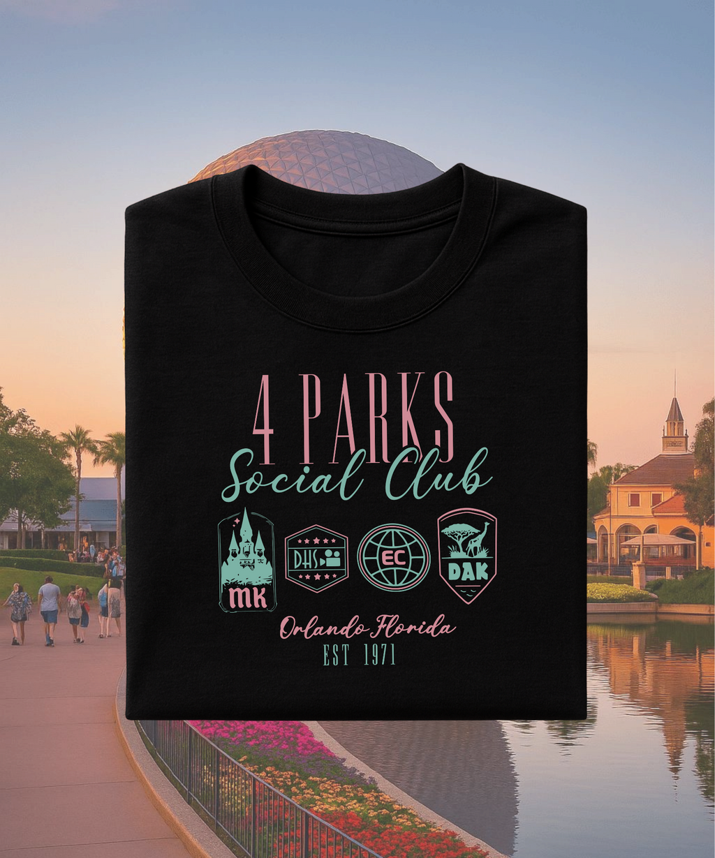4 Parks Social Club - Tshirt/Sweatshirt - White/Black