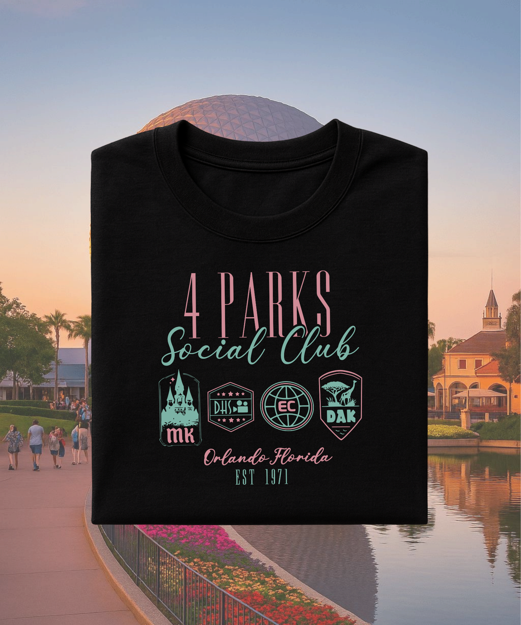 4 Parks Social Club - Tshirt/Sweatshirt - White/Black