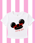 DNY Girl Exclusive Cropped Tee/Cropped Vest - White