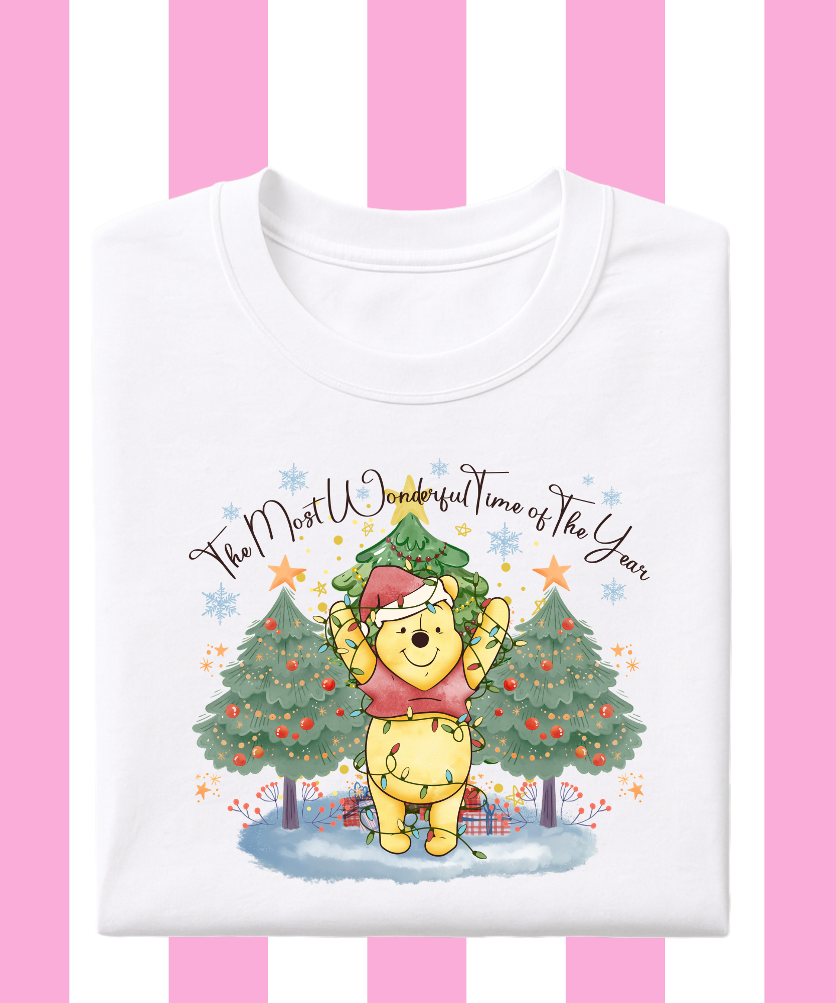 Pooh Christmas Trees - Tshirt/Sweatshirt