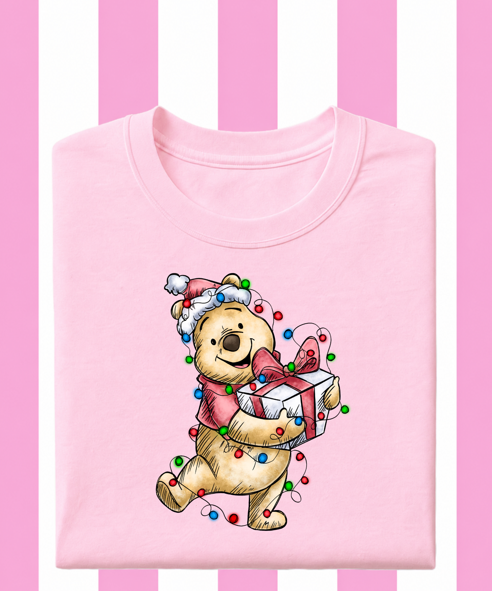 Pooh Christmas Lights - Tshirt/Sweatshirt