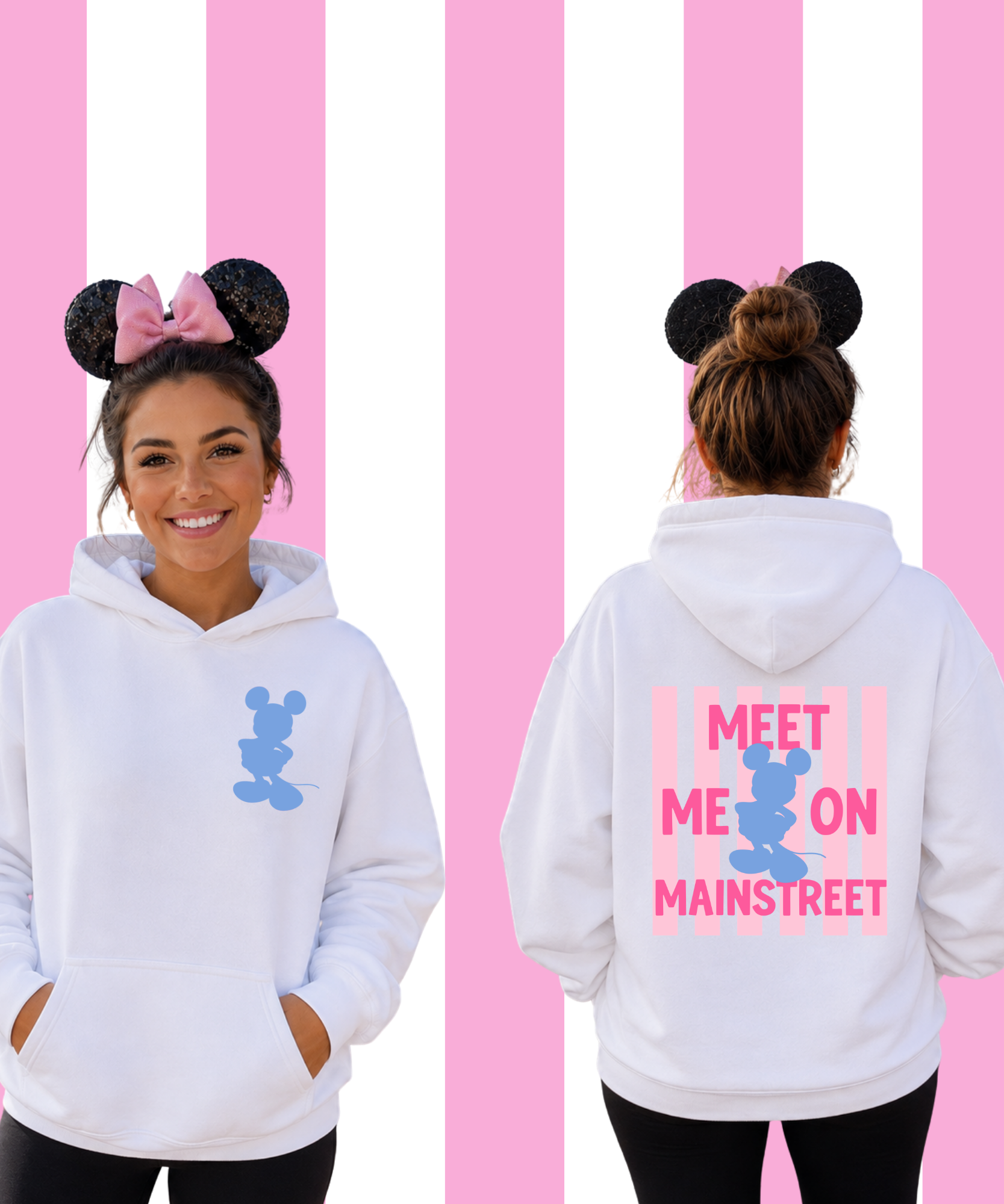 Meet Me On Main Street - Double Sided Hoodie