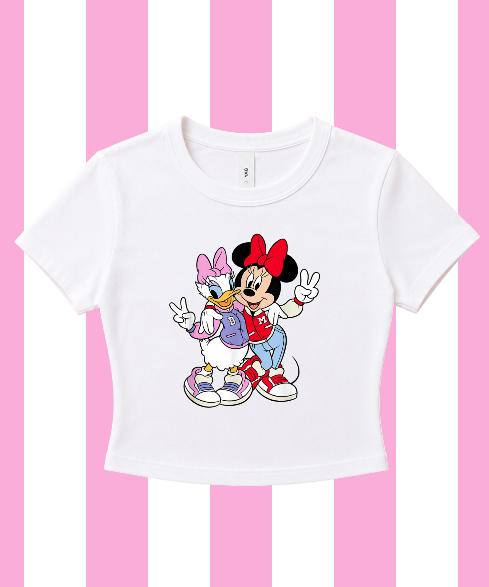 Minnie & Daisy - Cropped Tee/Cropped Vest
