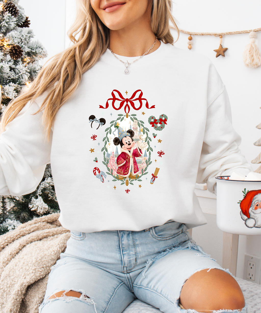 Mouse Red Coat - Tshirt or Sweatshirt - White