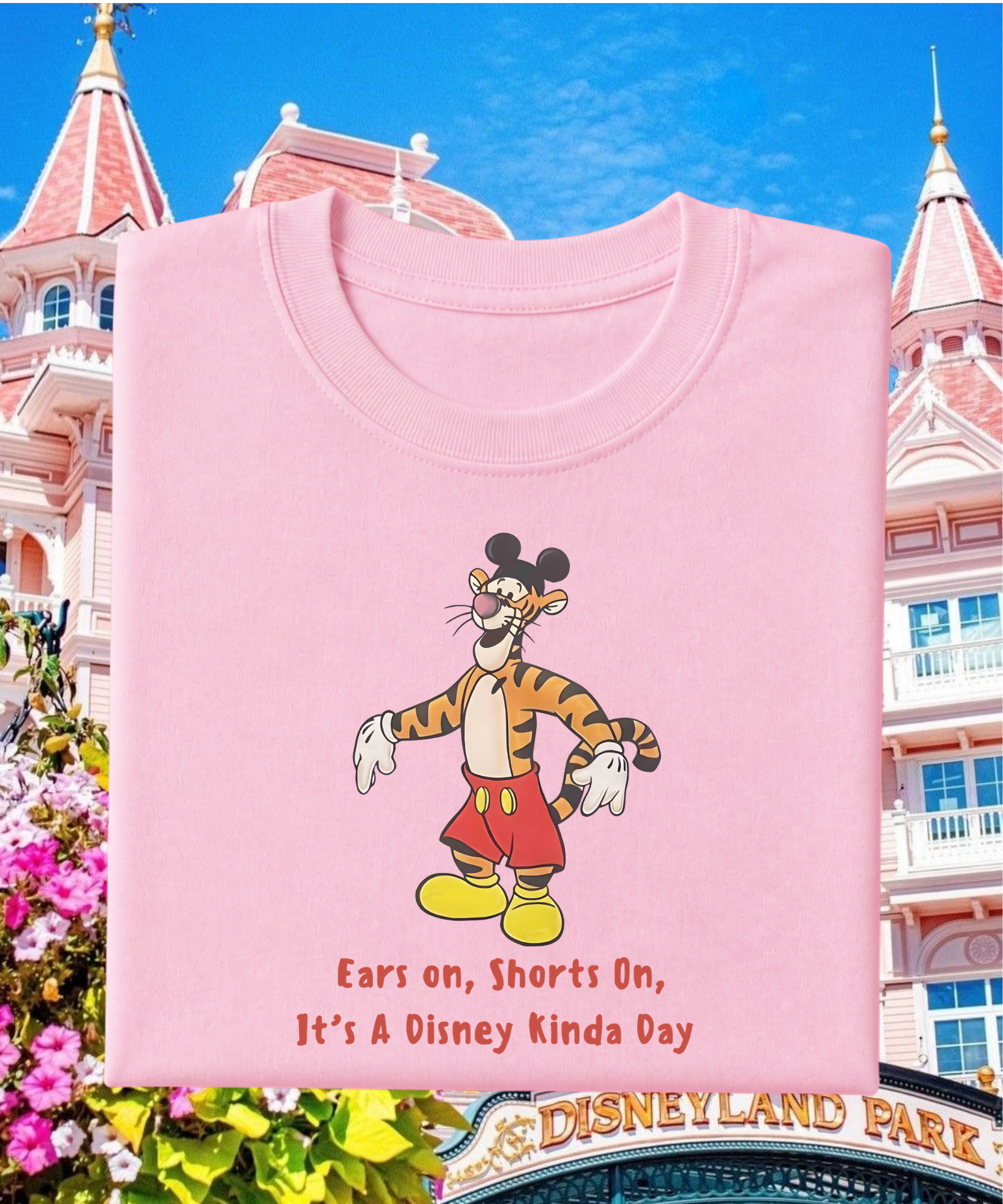 Ears On, Shorts On Tigger Exclusive - Tshirt - White/Pink/Blue