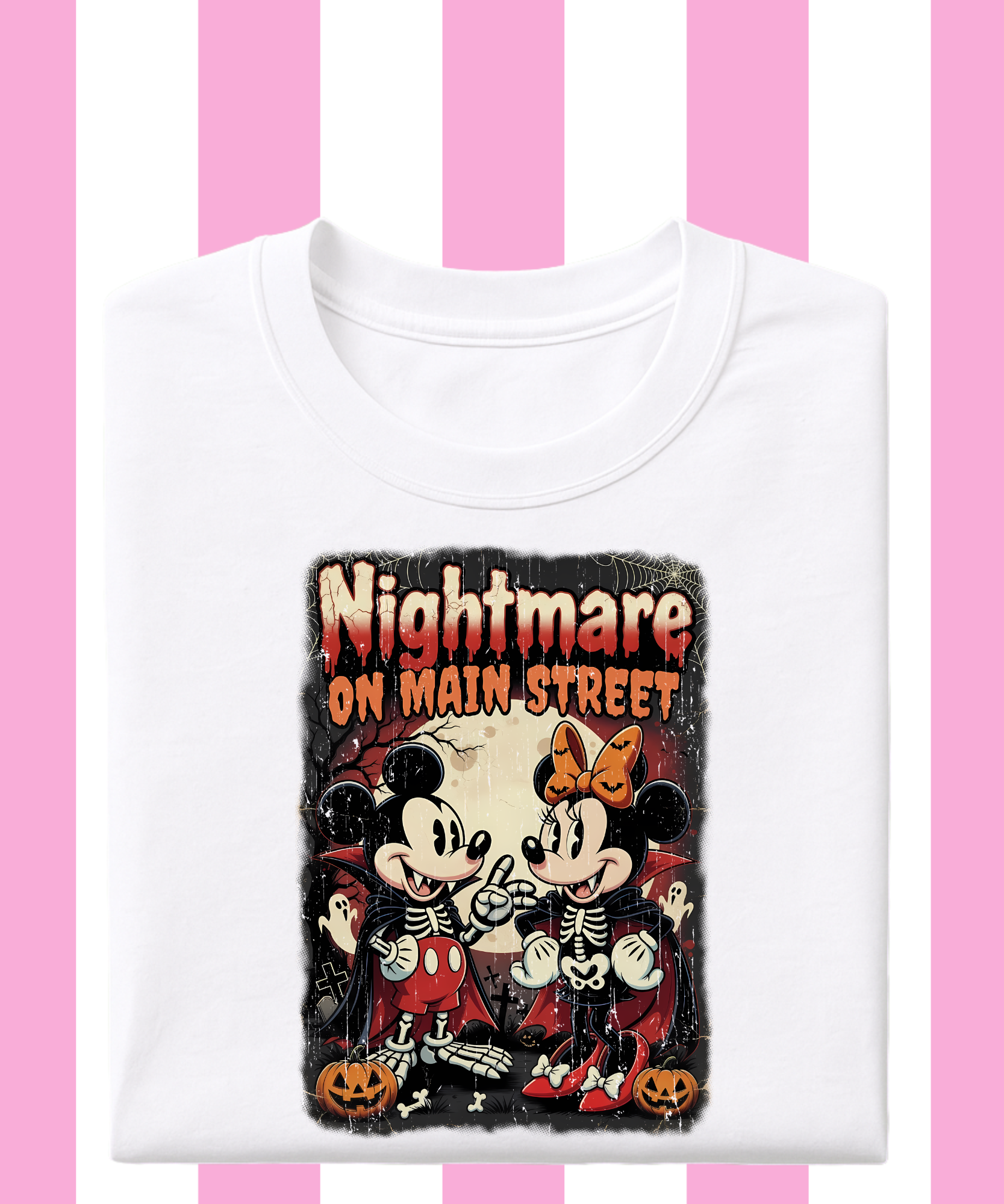 Nightmare On Main Street Minnie & Mickey - Tshirt
