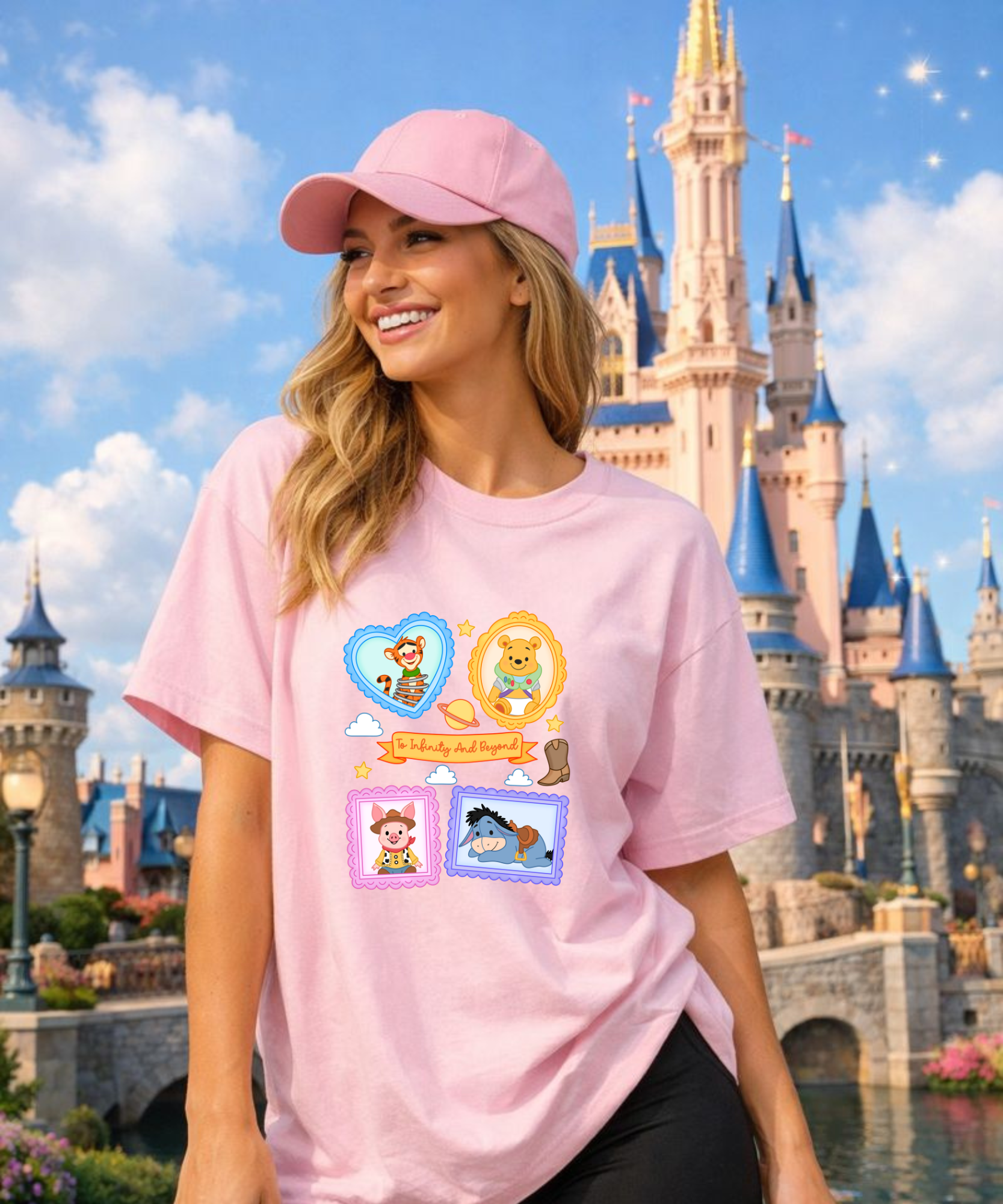 Baby Pooh & Friends Toy Story - Tshirt - White/Pink/Blue