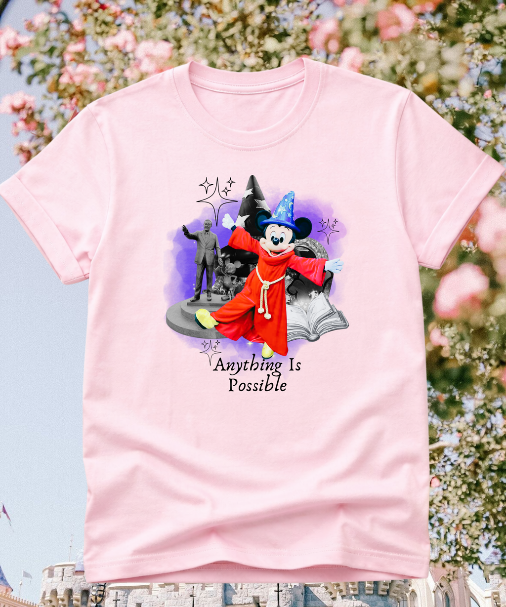 Anything Is Possible Exclusive - Tshirt - White/Pink/Hot Pink/Blue