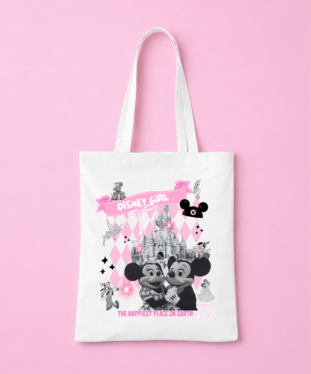 DNY Girl Exclusive Tote Bag - Pink/White