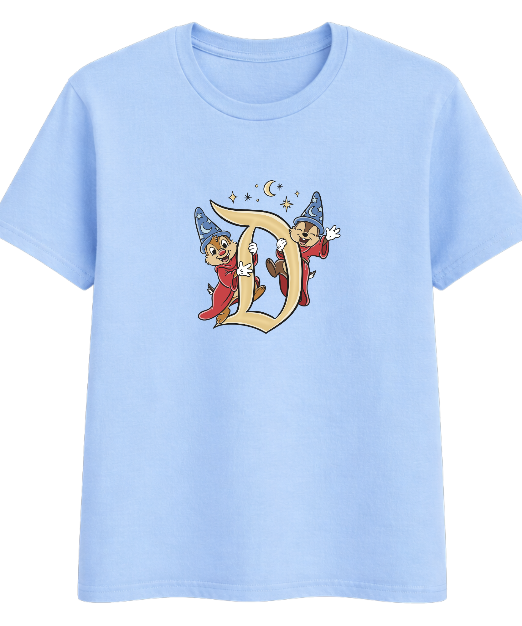Chip & Dale Sorcerer Hats - Tshirt - Pink/Blue/White