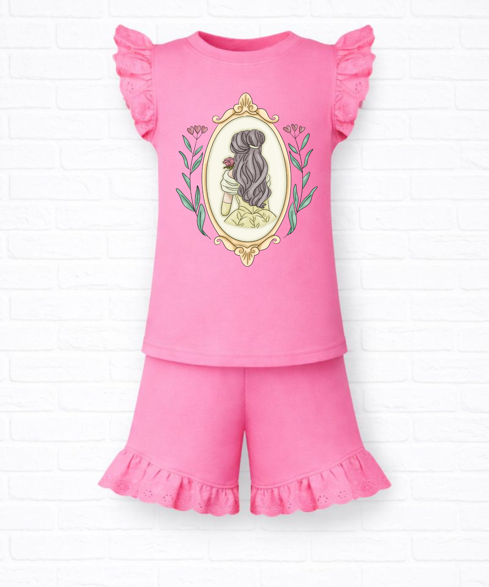 Pink Princess Frilled Set