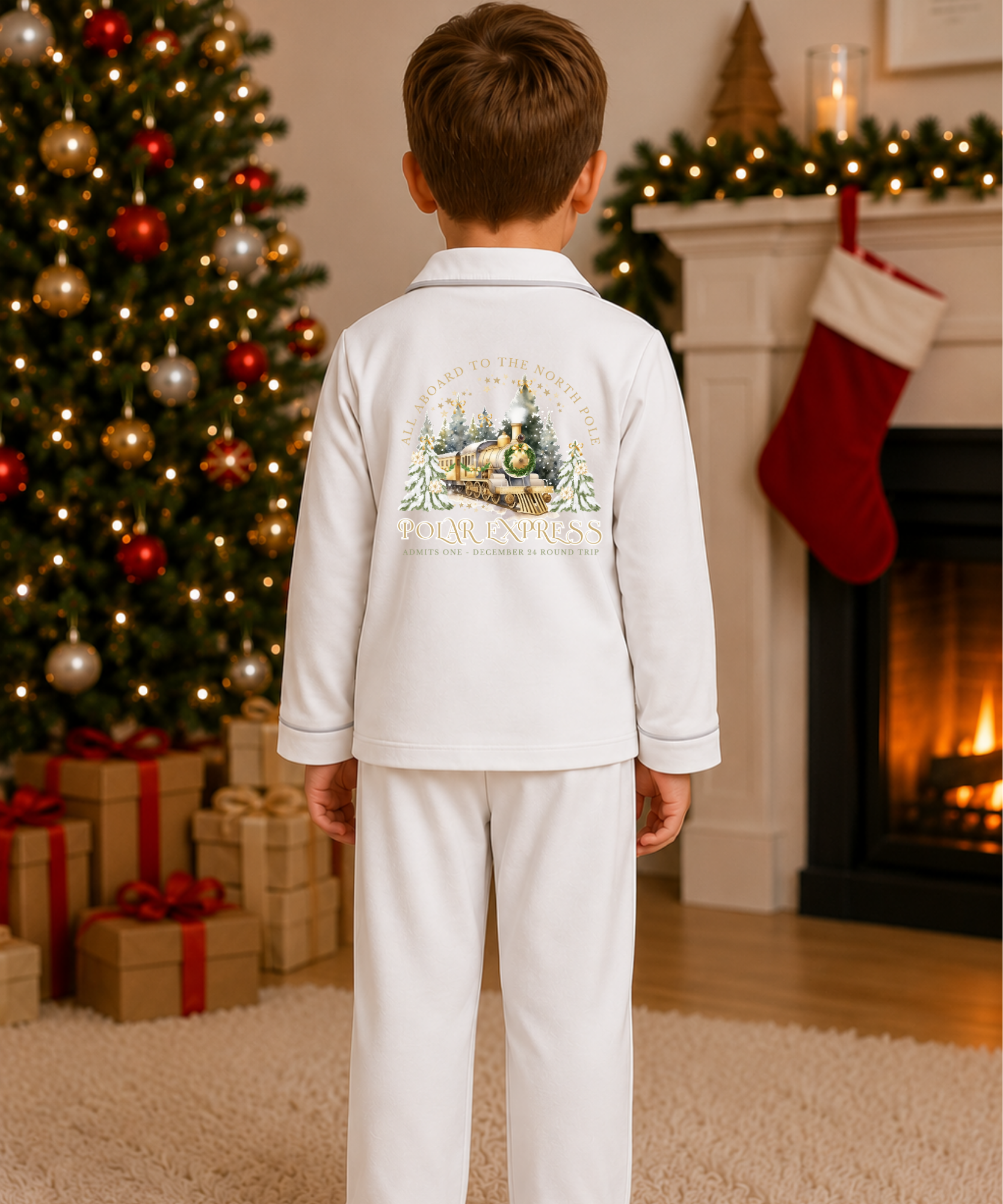 Children’s Personalised Polar Express Pyjamas