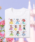 Minnie Princesses - Tshirt - White/Pink
