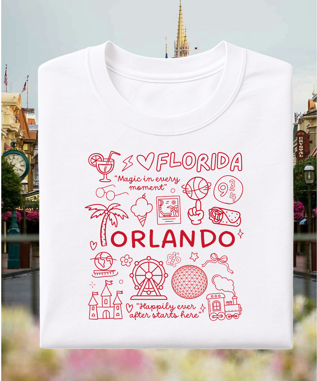 I Love Florida - T-shirt/Sweatshirt - White/Pink