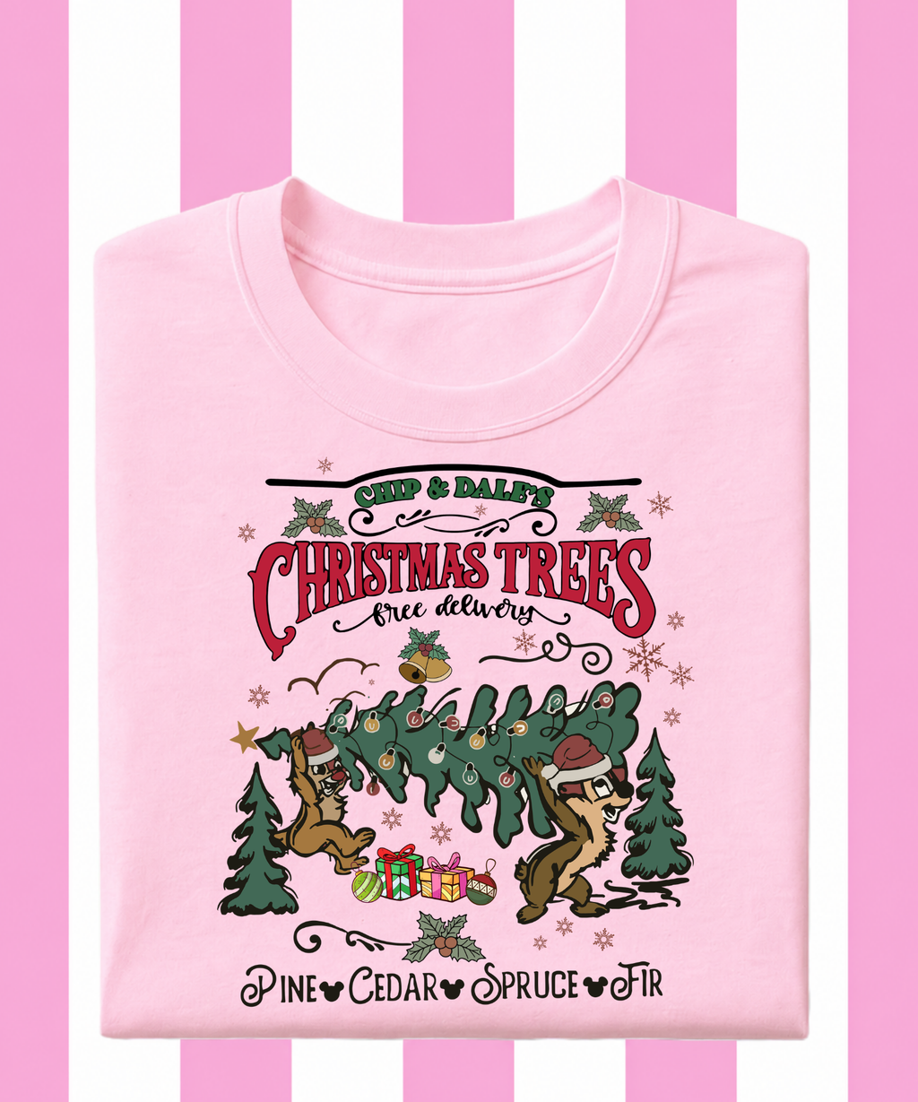 Chip & Dale Christmas Trees - Tshirt/Sweatshirt